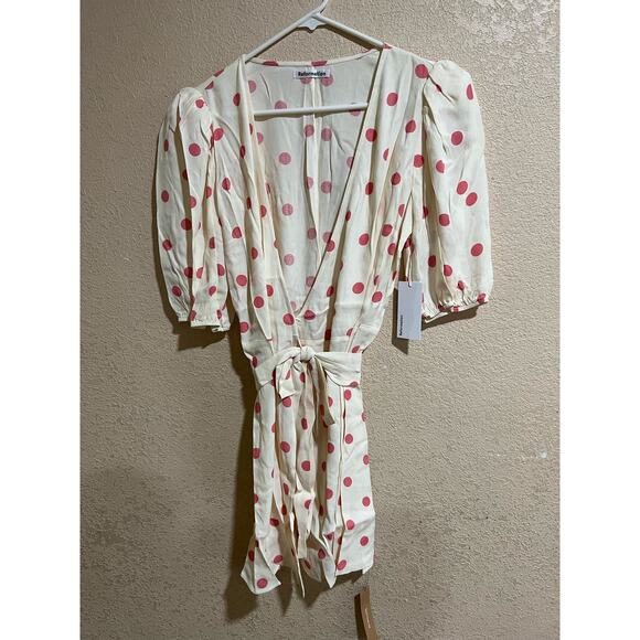 NWT Reformation Olince dress in Andie polka dots - Picture 1 of 6